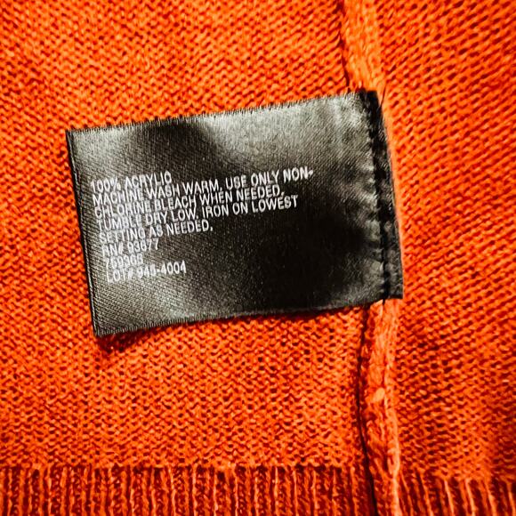 East 5th Open Front Asymmetrical Hem Knit Cardigan Size 1X NWT Burnt Orange - Picture 6 of 9